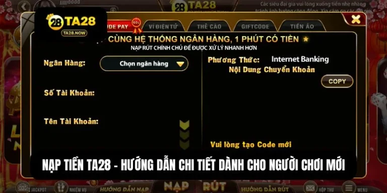 Nạp tiền TA28